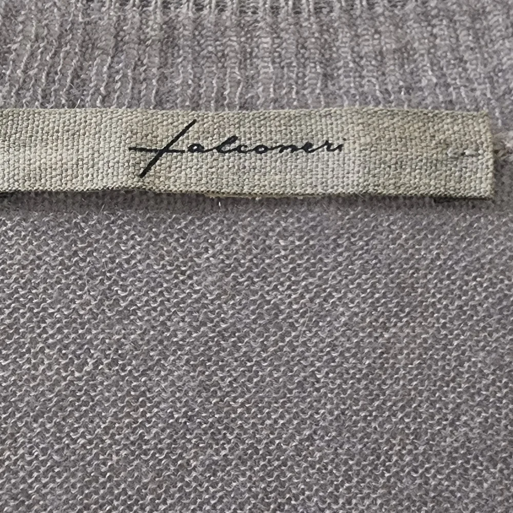 Falconeri Women's Gray V-Neck Sweater, Size Large, 100 %‎ Cashemire.